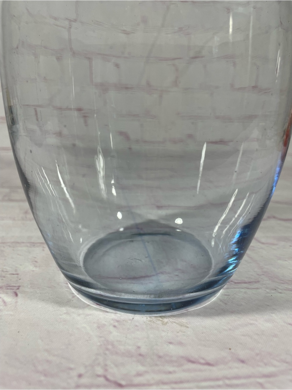Blue Tinted Glass Vase 8” - Picture 4 of 7